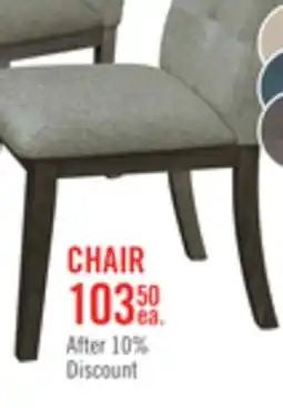 The Brick Chelsea Dining Chair with Linen-Look Fabric - Grey offer