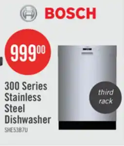 The Brick Bosch 300 Series 24 Dishwasher with Third Rack - SHE53B75UC offer