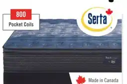 The Brick Serta Back Logic 1.1 Eurotop Luxury Firm Queen Mattress offer