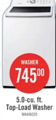 The Brick Samsung 5.1 Cu. Ft. Top-Load Washer - White - WA44A3205AW/A4 offer