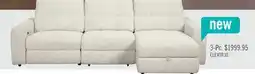 The Brick Scott Living Elevate Modular 3-Piece Right-Facing Chenille Fabric Power Reclining Sectional Beige offer