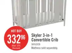 The Brick Skyler Baby Crib - Sharkey Grey offer