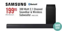 The Brick Samsung B-Series 2.1-Channel Soundbar with Wireless Subwoofer offer