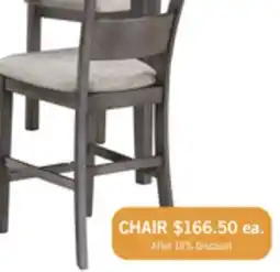 The Brick Krew Counter-Height Dining Chair with Polyester Fabric, Ladder Back, Melamine - Grey offer