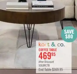 The Brick Kort & Co. Sol 38 Rustic Round Solid Pine Wood Coffee Table - Brown offer