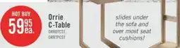 The Brick Orrie 11.75 C-Shaped Chairside Table - Taupe offer