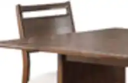 The Brick Vale 6pc Dining Set with Table, Bench & 4 Chairs, Wood, 72W - Brown & Beige offer