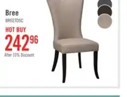 The Brick Bree Dining Chair with Vegan Leather Fabric - Taupe offer