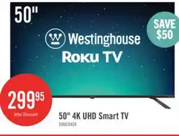 The Brick Westinghouse 50 4K UHD Roku Smart TV offer