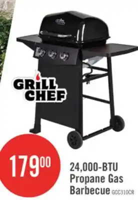 The Brick Grill Chef 24,000 BTU 3-Burner LP Gas BBQ - GCC310CRP offer