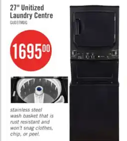 The Brick GE Unitized Electric Spacemaker 4.4 Cu.Ft. Washer and 5.9 Cu.Ft Dryer GUD37ESMMDG offer