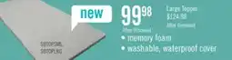 The Brick Small Memory Foam Sofa Bed Topper with Removable Zippered Cover offer