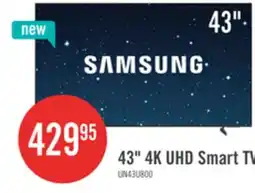 The Brick Samsung 43 Crystal UHD U8000 4K Smart TV offer