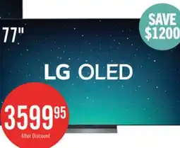 The Brick LG 77 C5 4K OLED evo AI Smart TV offer
