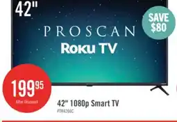 The Brick Proscan 42 1080p LED HDR 60Hz Roku Smart TV (PTR4266) offer