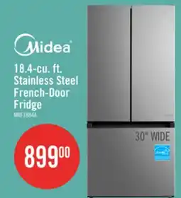 The Brick Midea 30 18.4 Cu. Ft. French-Door Refrigerator - Stainless Steel - MRF18B4AST offer