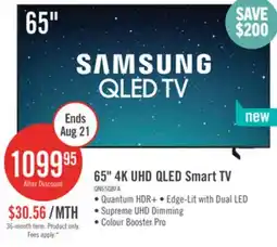 The Brick Samsung 65 Q8F QLED 4K Smart AI TV (QN65Q8FAAFXZC) offer