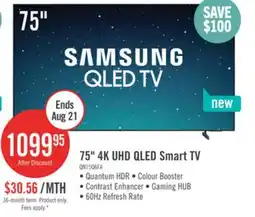 The Brick Samsung 75 Q6F QLED Smart TV with Vision AI offer