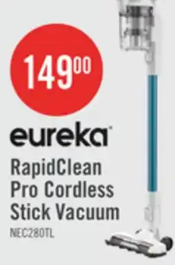 The Brick Eureka RapidClean Pro Cordless Stick Vacuum with LED Headlights - NEC280TLC offer