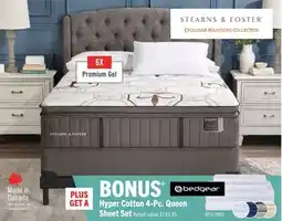 The Brick Stearns & Foster Founders Collection Crystal Palace Pillowtop Queen Mattress offer