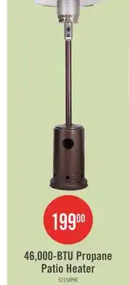 The Brick Bond Brushed Bronze Propane Patio Heater - 52156 offer
