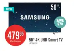 The Brick Samsung 50 U7900F Crystal UHD 4K Smart TV (UN50U7900FFXZC) offer