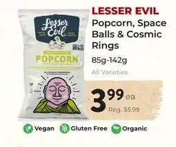 Marche Leo's LESSER EVIL Popcorn, Space Balls & Cosmic Rings offer