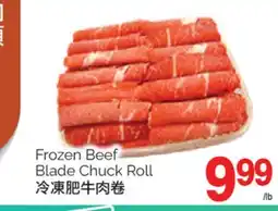 T&T Supermarket FROZEN BEEF BLADE CHUCK ROLL offer