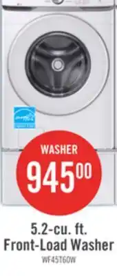 The Brick Samsung 5.2 Cu. Ft. Front-Load Washer - White - Stackable - WF45T6000AW/A5 offer