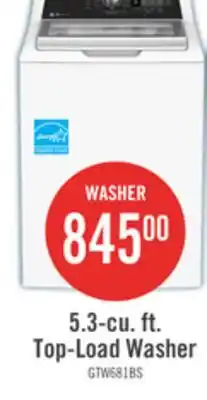The Brick GE 5.3 Cu. Ft. Top Load Infusor Washer - White - GTW681BMRWS offer