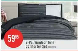 The Brick Windsor 2-Piece Twin Comforter Set - Black and Grey offer