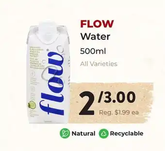 Marche Leo's FLOW Water offer