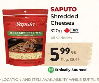 Marche Leo's SAPUTO Shredded Cheeses offer