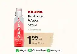 Marche Leo's KARMA Probiotic Water offer