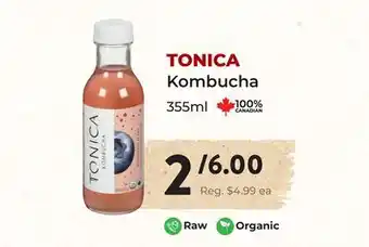 Marche Leo's TONICA Kombucha offer
