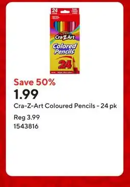 Staples Cra-Z-Art Coloured Pencils - 24 pk offer