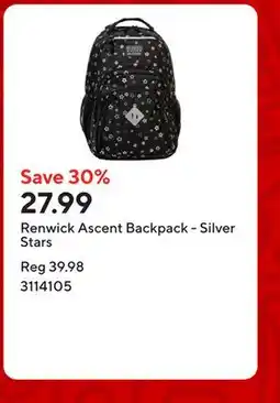 Staples Renwick Ascent Backpack - Silver Stars offer