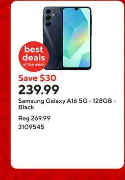 Staples Samsung Galaxy A16 5G - 128GB - Black offer
