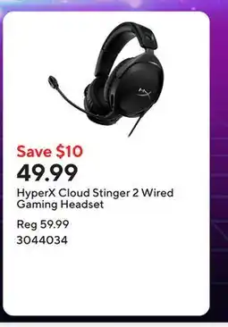 Staples HyperX Cloud Stinger 2 Wired Gaming Headset offer