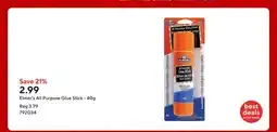 Staples Elmer's All Purpose Glue Stick - 40g offer