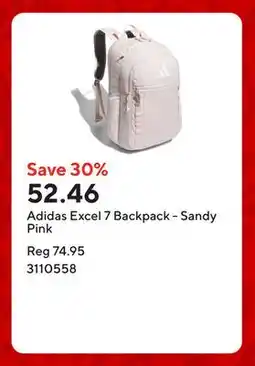 Staples Adidas Excel 7 Backpack - Sandy Pink offer
