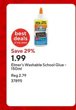 Staples Elmer's Washable School Glue - 150ml offer