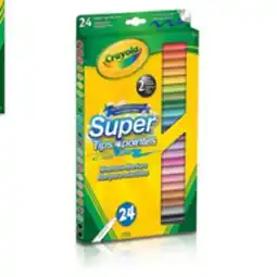 Staples Crayola Washable Super Tips Markers, 24 pk offer