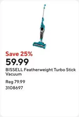 Staples BISSELL Featherweight Turbo Stick Vacuum offer