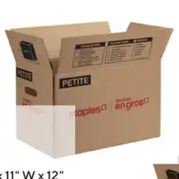 Staples Staples Moving Box - Small - 18 L x 11 W x 12 H offer