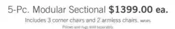 The Brick 5-Pc. Modular Sectional offer