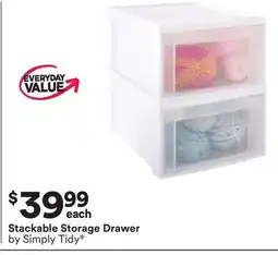 Michaels Stackable Storage Drawer by Simply Tidy offer