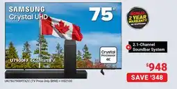Visions Electronics SAMSUNG Crystal UHD U7900FF 4K Smart TV offer
