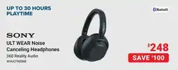 Visions Electronics Sony ULT WEAR Noise Canceling Headphones offer