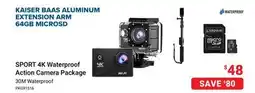 Visions Electronics kingston SPORT 4K Waterproof Action Camera Package offer